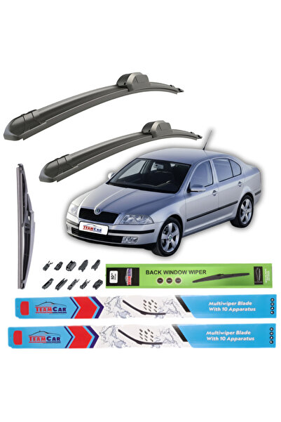 TEAMCAR Υαλοκαθαριστήρες Skoda Octavia II Hatchback (2004-2009) Πλήρες σετ