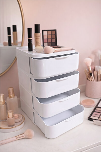 Higienox Olivia Fourlex 4 Drawer Multi-Purpose Makeup Organizer