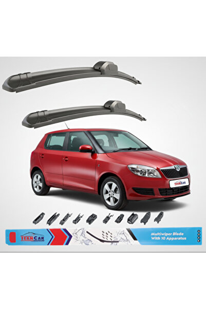 TEAMCAR Υαλοκαθαριστήρες Skoda Fabia II Hatchback (2007-2014) Εμπρός σετ