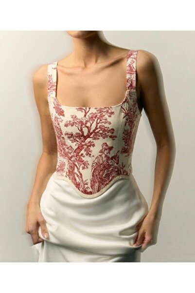 Ahya Designs Ahyâ Fransız Desenli Korse Büstiyer