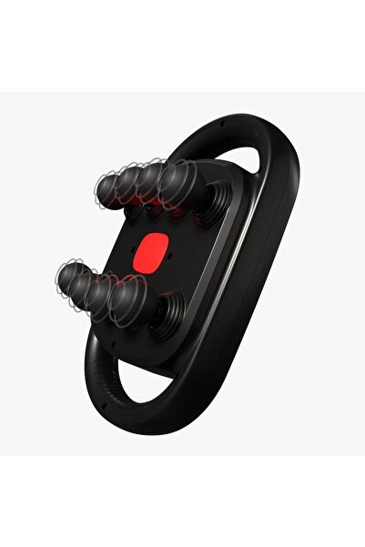 porodo مسدس تدليك لايف ستايل باور بالس ذو 8 رؤوس مع علاج بالضوء الأحمر و9 مست...