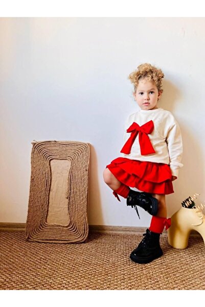 YARENKİDS Îmbrăcăminte pentru fete İPEKKİDS COSTUME CU FUSTA CU FUNDĂ