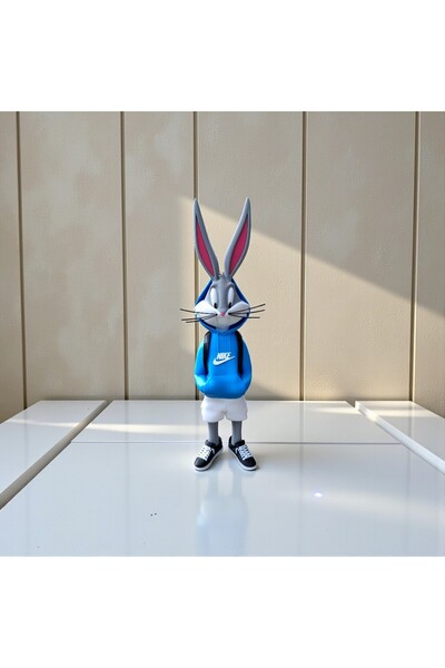 FIGURİFY Bugs Bunny Figürü – Isme Özel Looney Tunes Dekor Koleksiyon Parçası - 12 CM