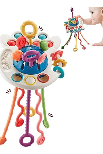 GZYIZHOU لعبة مونتيسوري الحسية للأطفال من عمر 6 إلى 12 شهرًا، لعبة سحب الخيط ...