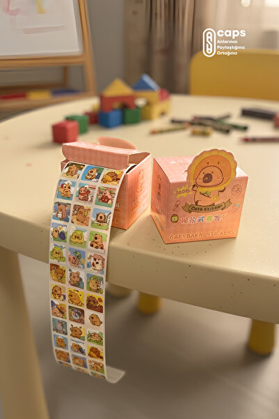 caps office Capybara (Kapibara) Temalı Rulo Sticker Albümü – 400+ Adet Seviml...