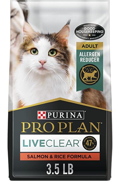 Purina One Purina Pro Plan LiveClear Cat Food, Salmon & Rice Formula - 3.5 lb...