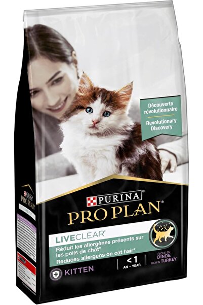 Purina One Purina Pro Plan LiveClear Dry Cat Food for Kittens, Reduces Allerg...