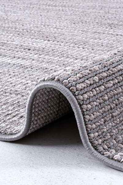 Emin Halı Pinal Kolekisyonu 1005 Gri Yumuşak Dokulu Bukle Salon Antre Mutfak ...