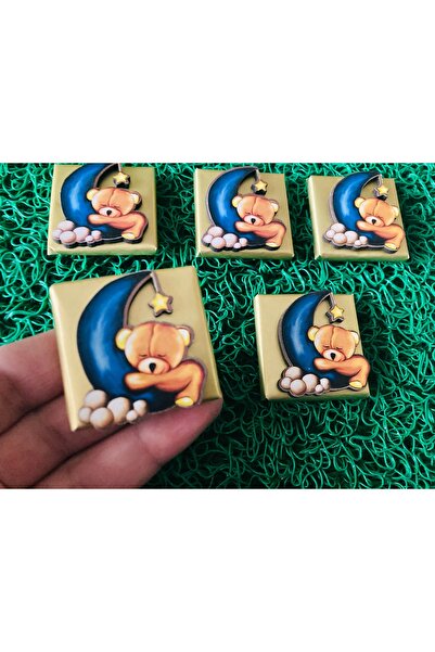 guluslazerkesim 50 ADET UYUYAN AYICIK FİGÜRLÜ BEBEK ÇİKOLATASI BEBEK HEDİYELİ...