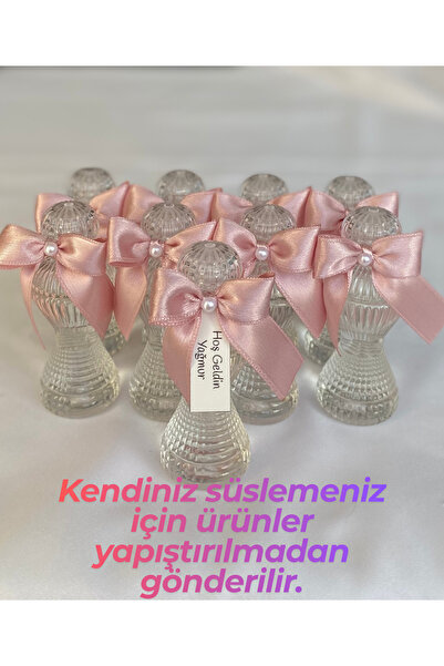 Pearl Star (60 ADET) Kendin Süsle Modeli|Pırlanta Boş Kolonya Şişesi 50cc(Pem...