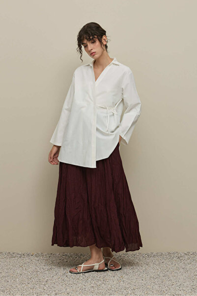 Fahhar Double-Breasted Shirt Ecru