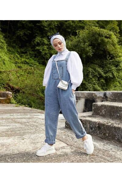 Hello Lovely Kadın jeans Tulum, Salopet, Slopet, Kadın Hamile Tulum, Kot Tulu...