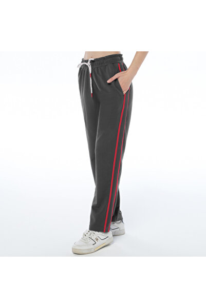 ASN concept Women's Knitted Fabric Anthracite Color Knitted Sweatpants with S...