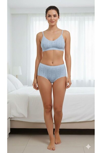 Gerenic Women's high-waisted underwear, 6-pack, 100% cotton.