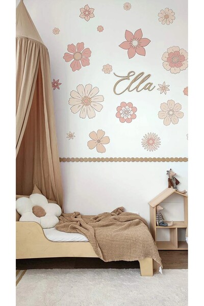 DECOMALL (PP-1) Autocolant de perete cu flori – Decor de perete floral boem a...