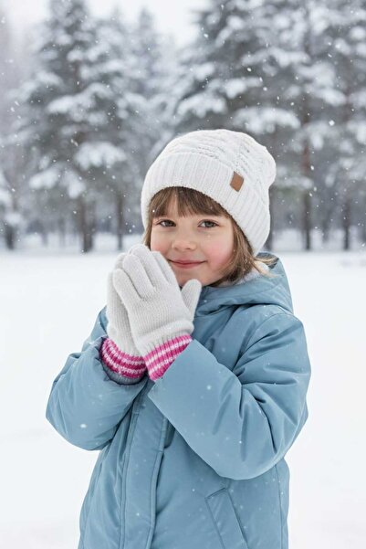 eleven market Gorson Beden Kız Çocuk Krem Eldiven 7-12 Yaş