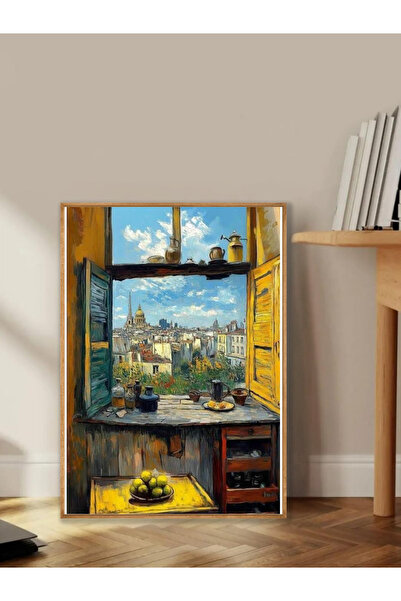 Tuba Decor One Piece Wooden Framed Living Room Hall Kitchen Table