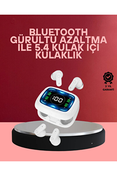 Epilons LED Ekranlı Şarj Kutulu Kablosuz Kulaklık Net Arama Özellikli