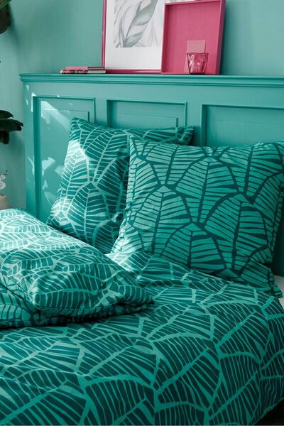 Tchibo Single Size 2 Pieces Allover Duvet Set, Green