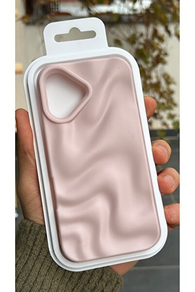 EDELFU iPhone 16 Plus - Wave Pattern Matte Silicone Phone Case – Soft Texture...