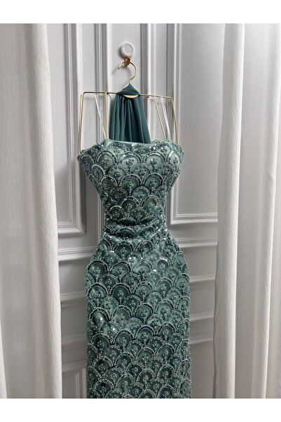 MALAZ Embroidered chiffon dress