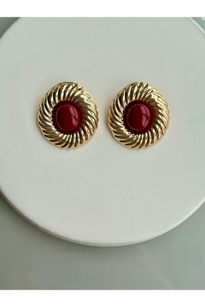 Nora Atelier Çelik Mineli Küpe