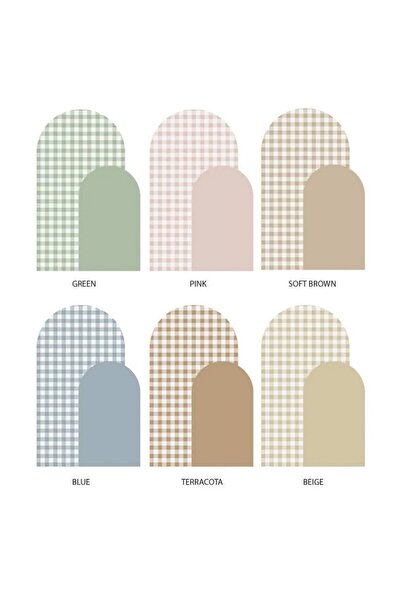 DECOMALL (PP-4) Karirani dezen Kaiš Zidna nalepnica – Samolepljiva dekoracija...