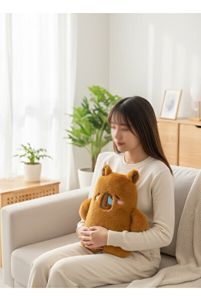 OLİVYA Sevimli Hayvanlar Kalın Peluş Sıcak Su torbası Ayıcıl