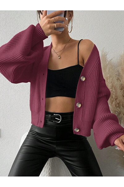 ÖZKURTOĞLU COLLECTİON CARDIGAN TRICOTAT CU DETALII CU NASTURI