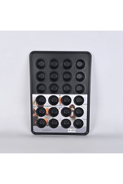 Generic 24-cavity rectangular aluminum cupcake pan for quick and safe baking ...