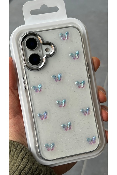 EDELFU iPhone 16 Plus Compatible - Glittery Transparent Phone Case with Tiny ...