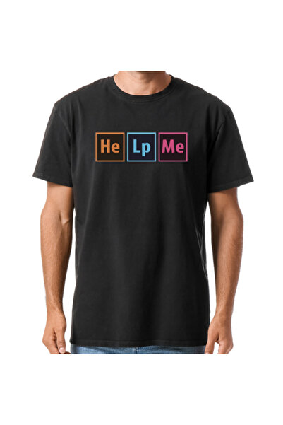 Printoot "Customizable" Help Me Periodic Table Funny Science Nerd Unisex Cott...