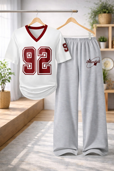 Kids 92 Baskılı %100 Pamuk Çocuk Alt-Üst Takım