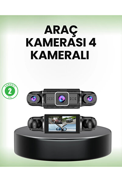 Epilons GPS’li 4 Kameralı Araç İç Dış Kayıt Sistemi 1080P WiFi Destekli