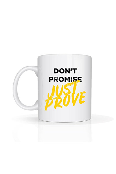 Printoot Customizable Don't Promise Just Prove Mug Motivational Yellow Gift I...