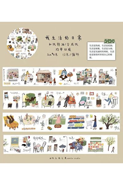 İthal L11-Wanle studio 120cm auto croială li daily washi tape