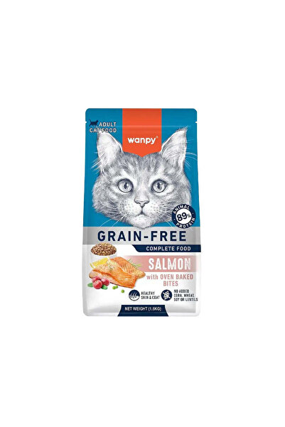 Wanpy Grain Free Complete Food for Adult Cat – Salmon Recipe