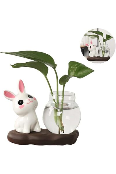 HASTHIP Glass Vase Holder for Desktop