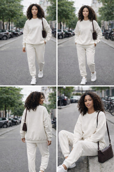 Ciao Büyük beden eşofman takımı 3 iplik