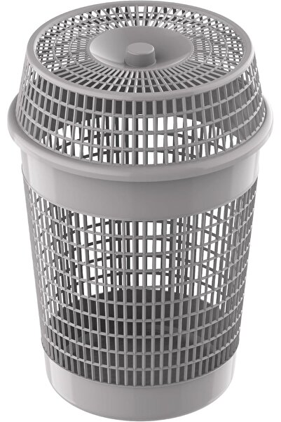 Cosmoplast Round Plastic Laundry Basket with Lid 65 Liters