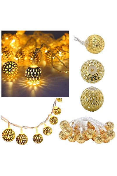 Generic "Oriental Golden Balls" LED String Lights - 20 Bulbs, 3 Meters Long -...