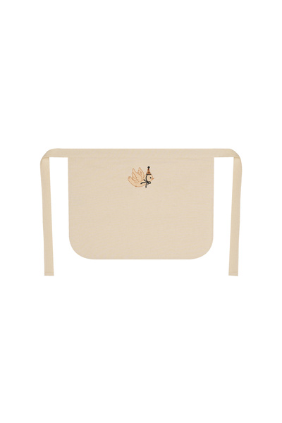 %100 Pamuk Hambez Çocuk Mutfak ve Etkinlik Önlüğü - 2-4 Yaş - 40x30 cm - Nakışlı Çift Kat