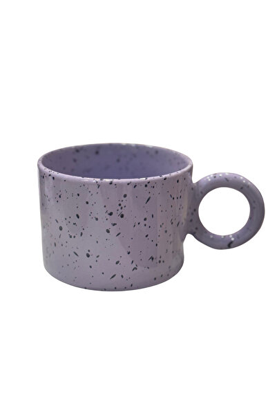 OYW Handmade ceramic mug, 300ml capacity, lavender color, for everyday use wi...