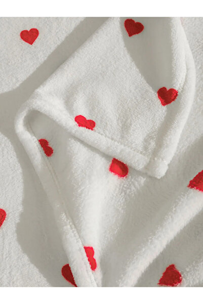 LC Waikiki Двойно одеяло с принт на сърца 200x220 cm