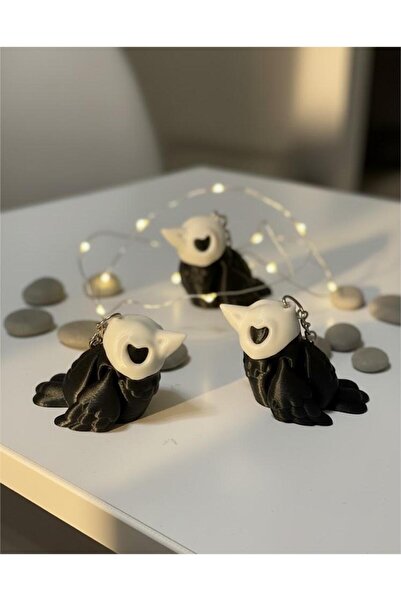 Nycruin3D سلسلة مفاتيح على شكل غراب متحرك قطعة واحدة - تمثال، زينة للحقائب، إ...