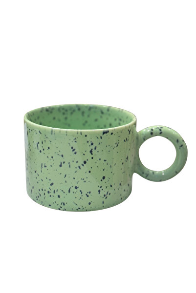 OYW Handmade ceramic mug, 300ml capacity, herbal color, suitable for everyday...