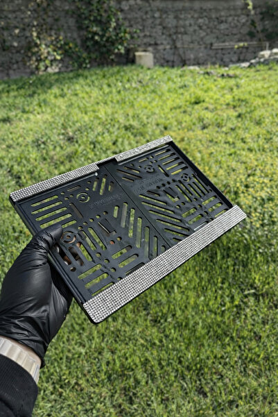 IŞILTI DESİGN Taşlı Motor Plakalık Parlak Taş Tüm Motorsikletler İle Uyumlu