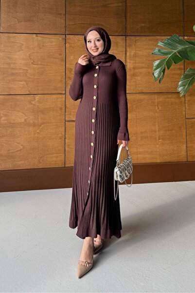 Rimel Moda Aller Mercerized Dress Bitter Brown