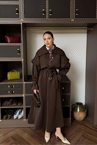 Rimel Moda فستان سوريلا أليري بني