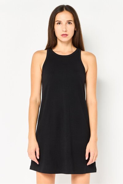 GAP Women Solid Mini Dress, Black